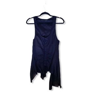 HAIDER ACKERMANN black deconstructed tank